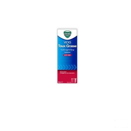 Vicks Expectorant Miel 13,33 mg/ml Sirop 180 ml