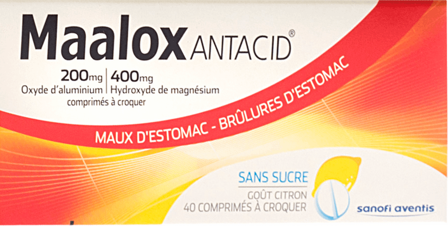 Maalox Antacid Zs Lemon 200/400 mg Kauwtabletten 40 Bl.