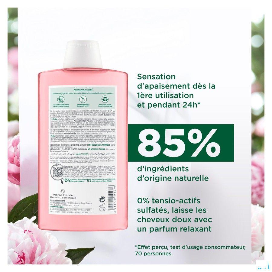 Klorane Capil. Sh Pioenroos Bio 400 ml