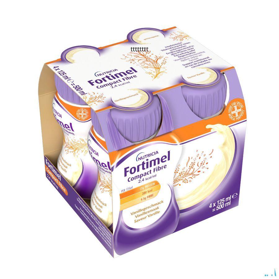Fortimel Compact Fiber 2.4Kcal Vanille 4 x 125 ml