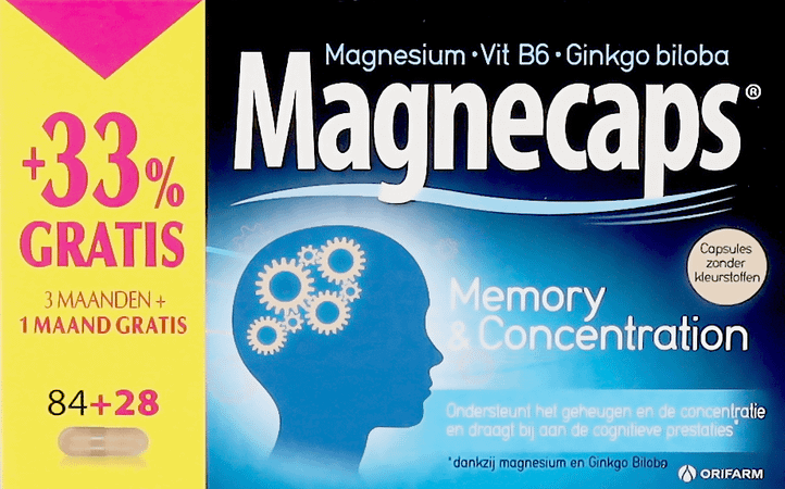 Magnecaps Memory  &  Concentration Caps 84+28 Grat.