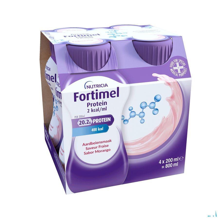 Fortimel Protein 2Kcal Aardbei 4X200 ml