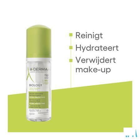 Aderma Biology Reinigingsschuim Hyd.Bescherm 150 ml