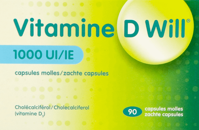 Vitamine D Will 1000Ie Zachte Caps 90