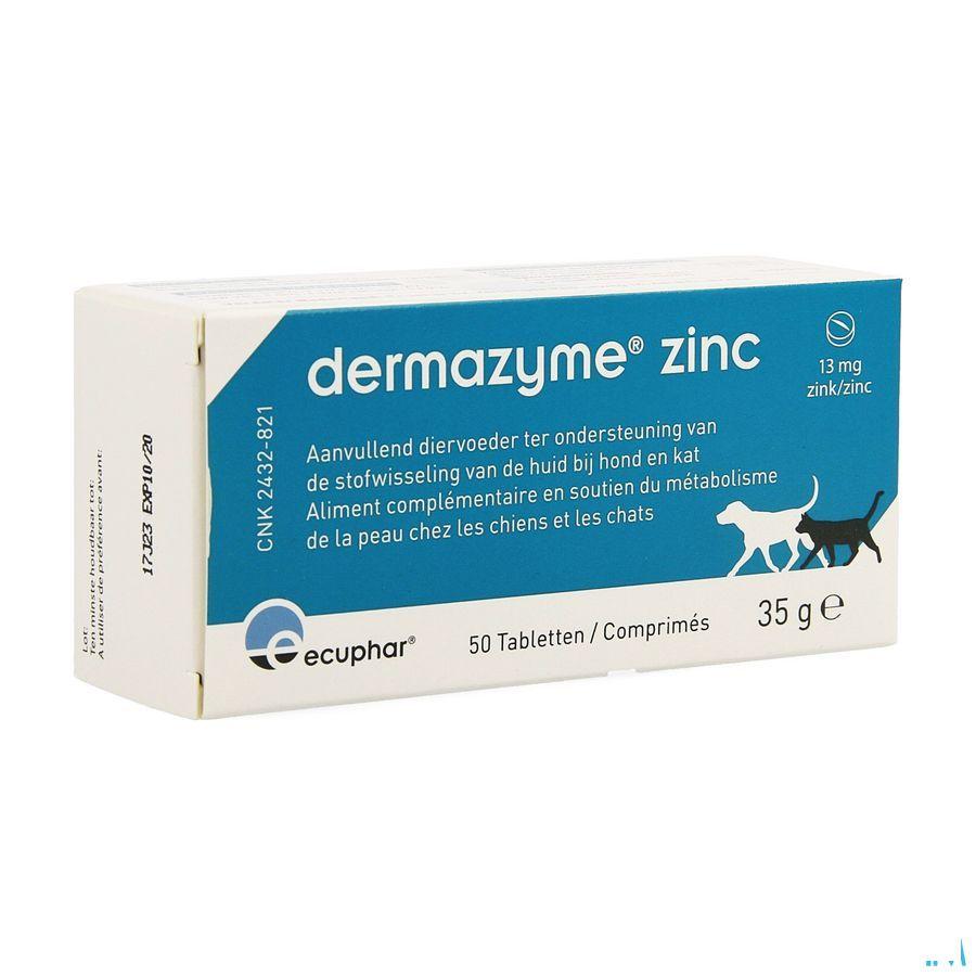 Dermazyme Zinc Chien Comprimes 50  -  Ecuphar
