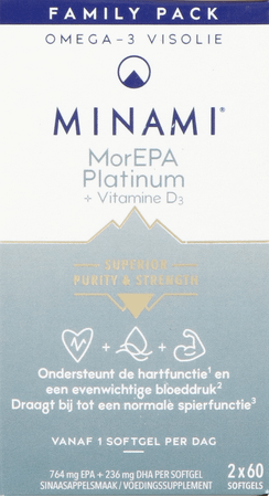 Minami Morepa Platinum + Vit D3 Caps 120  -  Nestle