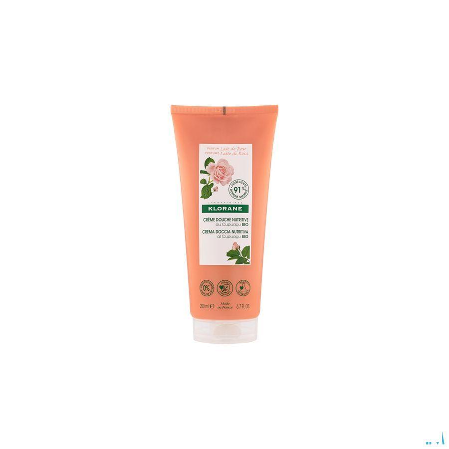 Klorane Corps DoucheCreme Lait Rose 200 ml