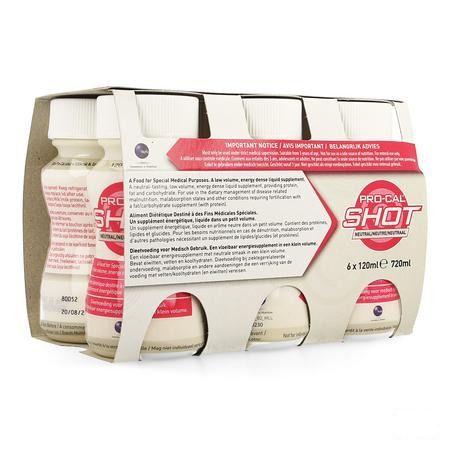 Pro-cal Shot Neutraal 6x120 ml 