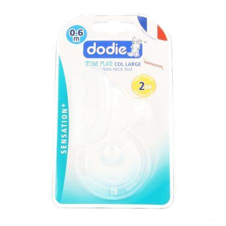 Dodie Speen Plat Grote Hals Sil. Debiet 2 0-6m