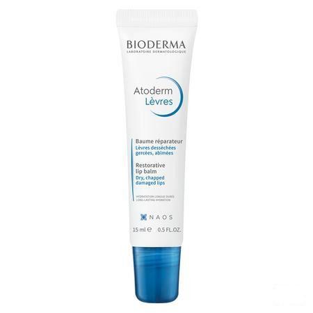Bioderma Atoderm Lipbalsem Herstellend Tube 15 ml