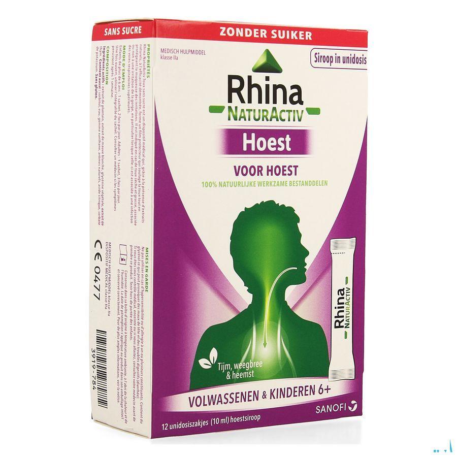 Rhina Natur Activ Hoest Zak 12x10 ml