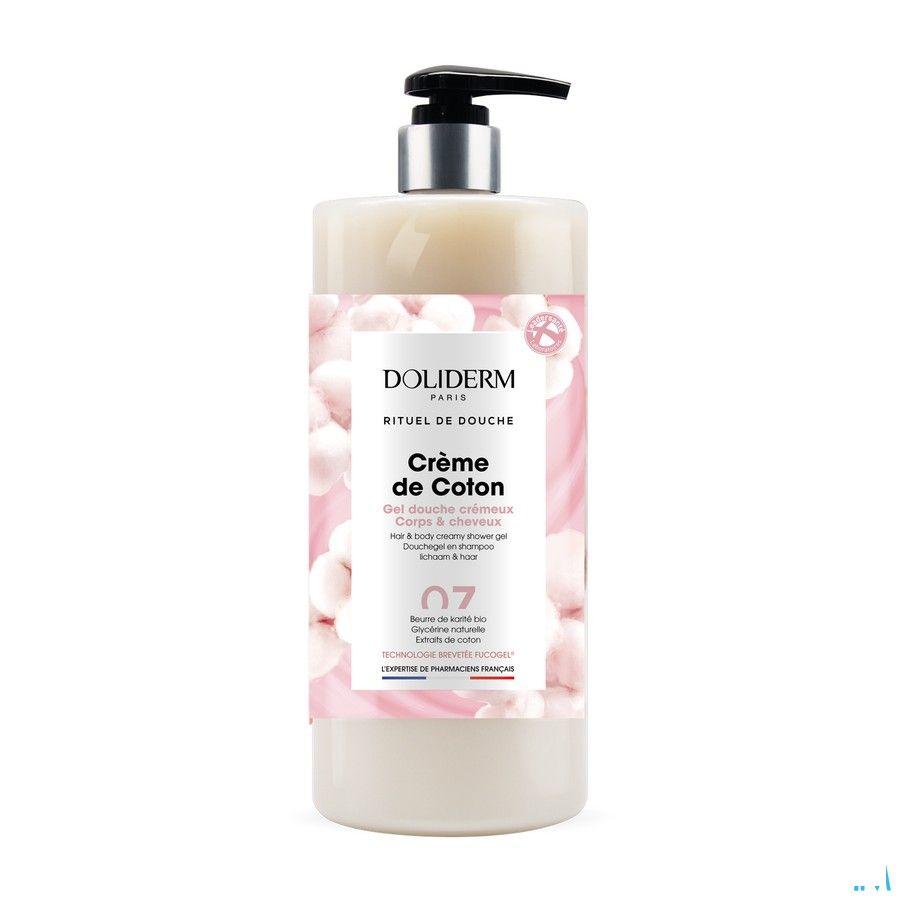 Doliderm Douchegel 2In1 Creme De Coton Pompfl 1L