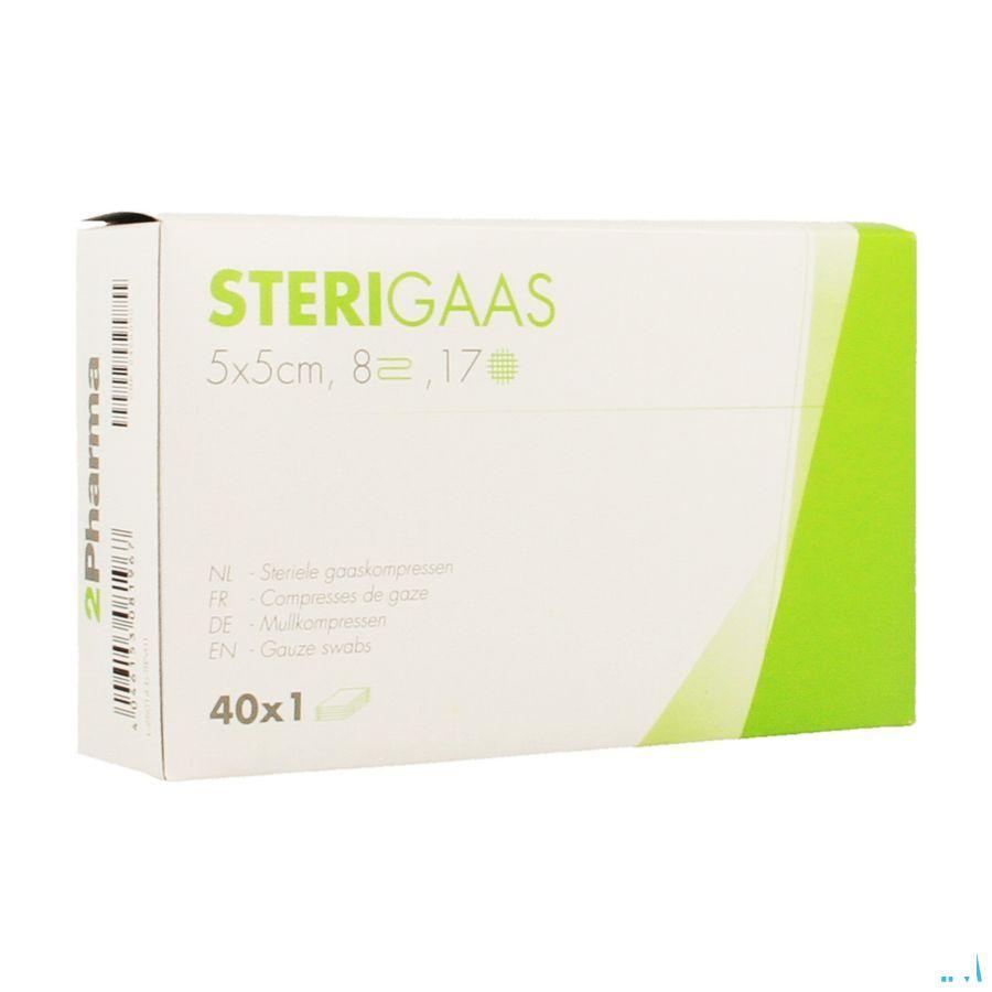 Sterigaas Kompres Steriel 8l 5,0x 5,0cm 40x1