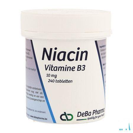 Niacine 240 Tabletten 10 mg  -  Deba Pharma