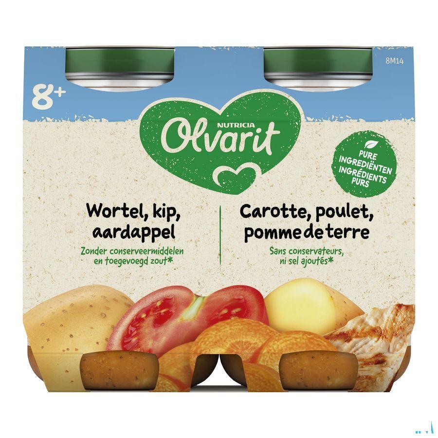 Olvarit Wortel Kip Puree 2x200 gr 8m01  -  Nutricia