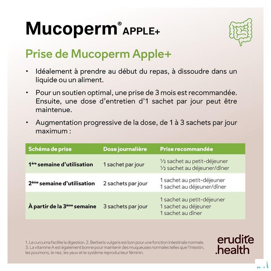Mucoperm Apple + Poeder Zakje 60x 4g  -  Nutriphyt