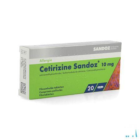 Cetirizine Sandoz Tabletten 20 X 10 mg 