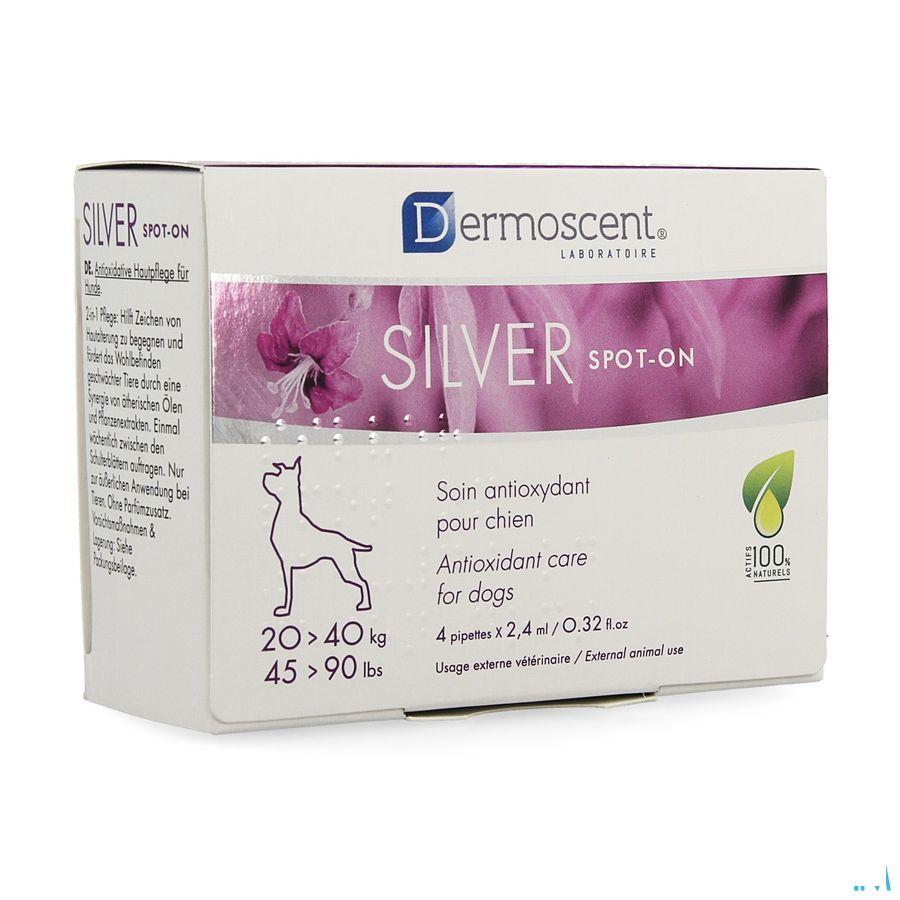 Dermoscent Silver Spot et. Hond 20-40kg 4x2,4 ml 