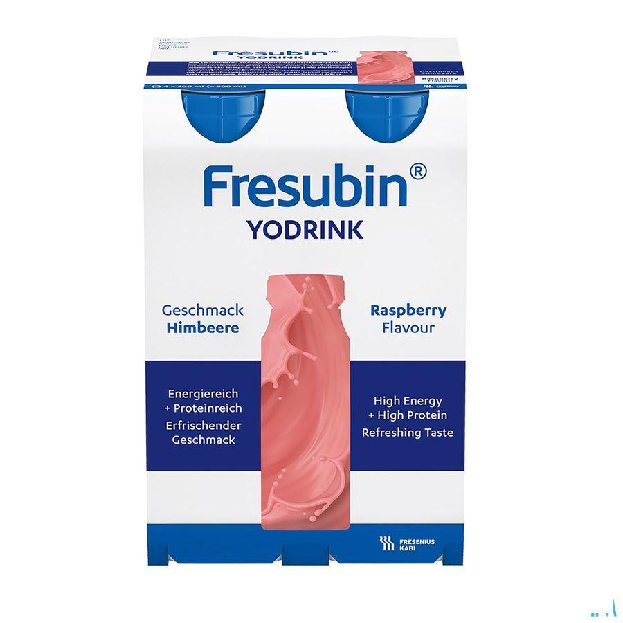 Fresubin Yodrink Framboise Easy Bottle 4x200 ml  -  Fresenius