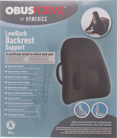 Obusforme Lowback Zwart Met Lendensteun