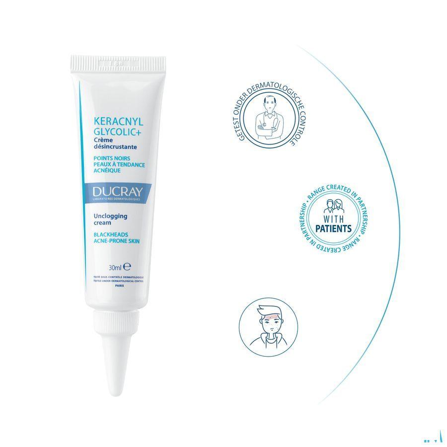 Ducray Keracnyl Glycolic + Creme Tegen Zw.Puntjes 30 ml  -  Ducray Benelux