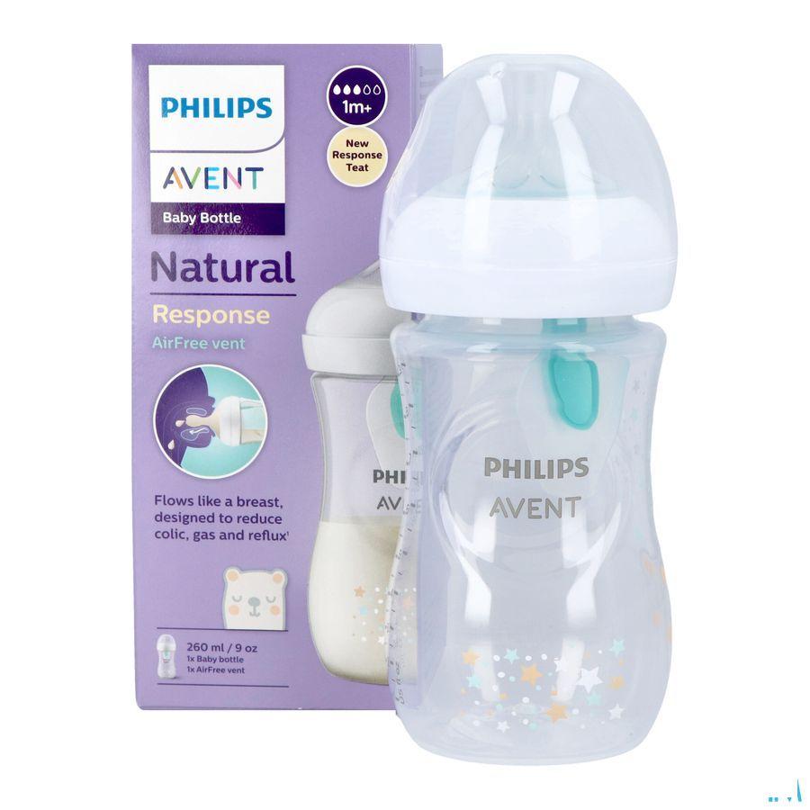 Philips Avent Natural Airfree Zuigfles Beer 260 ml