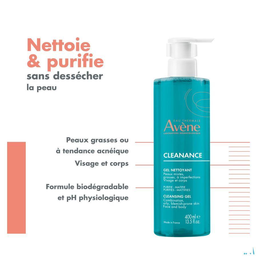 Avene Cleanance Gel Nettoyant 400 ml  -  Avene