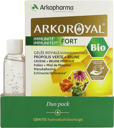 Arkoroyal Immuniteit Fort Duo Amp20X10 ml+H.Gel50 ml  -  Arkopharma