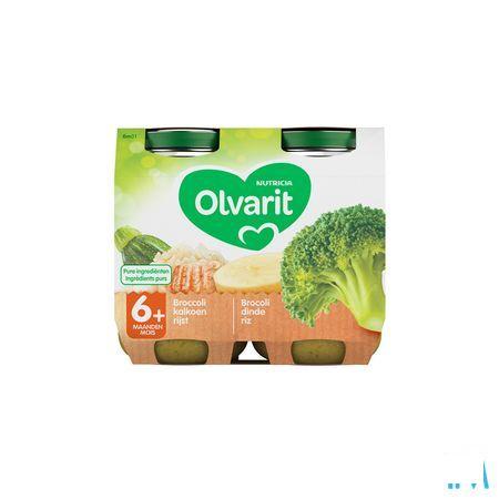 Olvarit Broccoli Kalkoen Rijst 2x200 gr 6m01  -  Nutricia