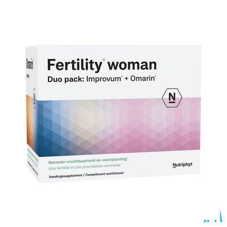 Fertility Woman Duo 60 Tabletten Improv. + 60 Capsule Omarin  -  Nutriphyt