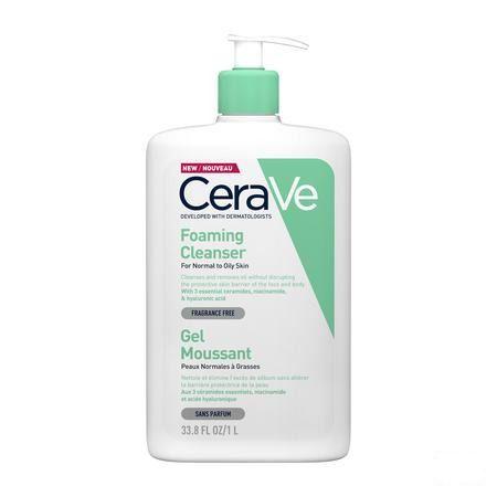 Cerave Schuimende Reinigingsgel Pompfl 1l  -  Cerave