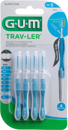 Gum Proxabrush Travel Fine Tap 4 1614