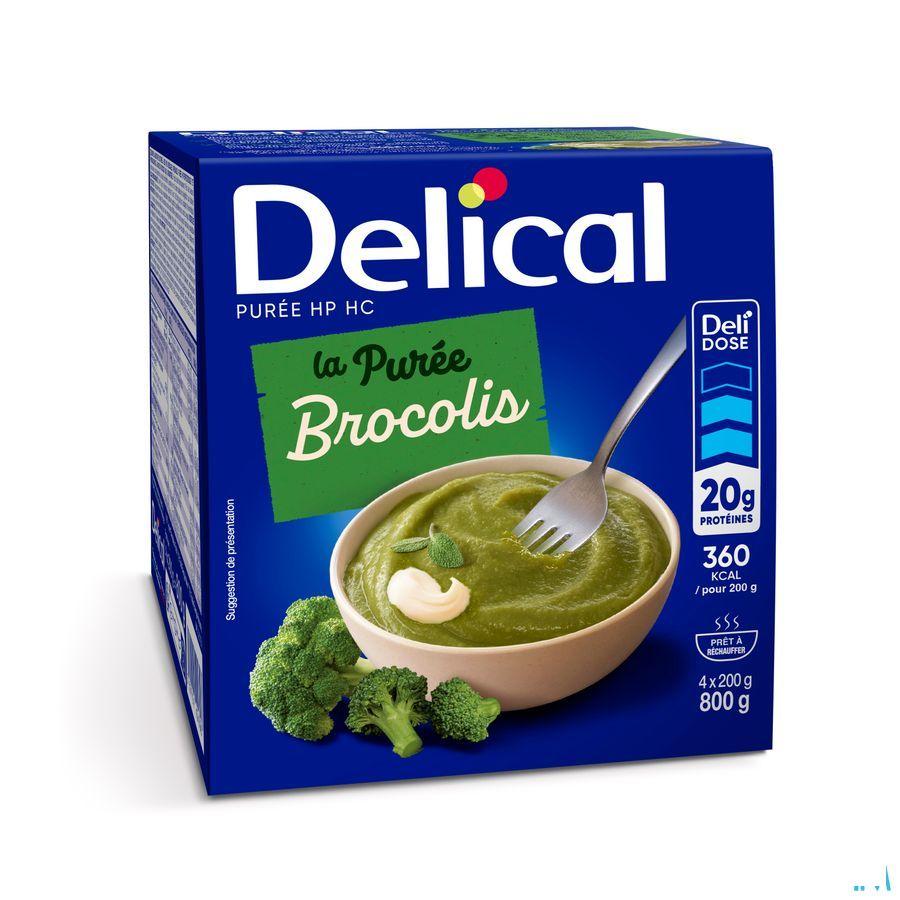 Delical Puree Broccoli Hphc 4 x 200 gr