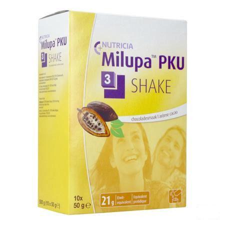 Pku 3 Shake Chocolade Zakje 10x50 gr  -  Nutricia