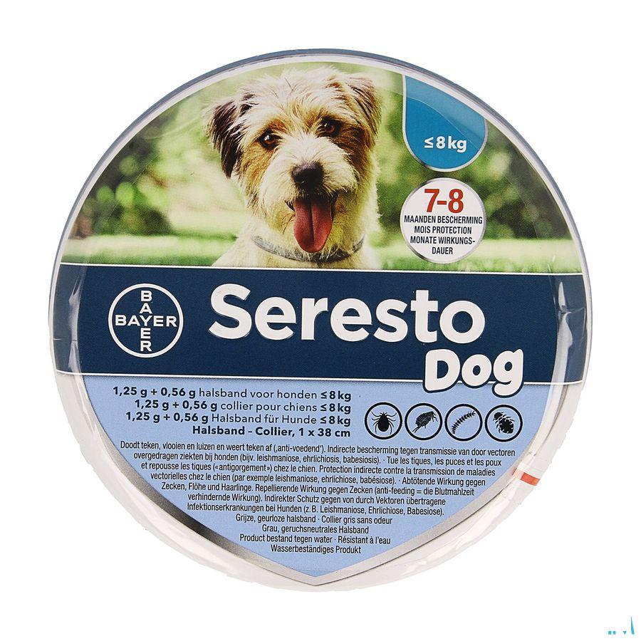 Seresto Dog 1,25G +0,56G Halsband < 8Kg