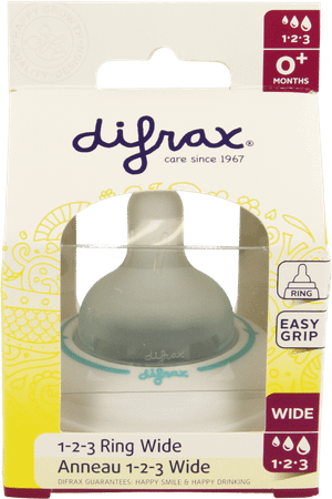 Difrax Ring 1-2-3 Natural Wide 714  -  Difrax