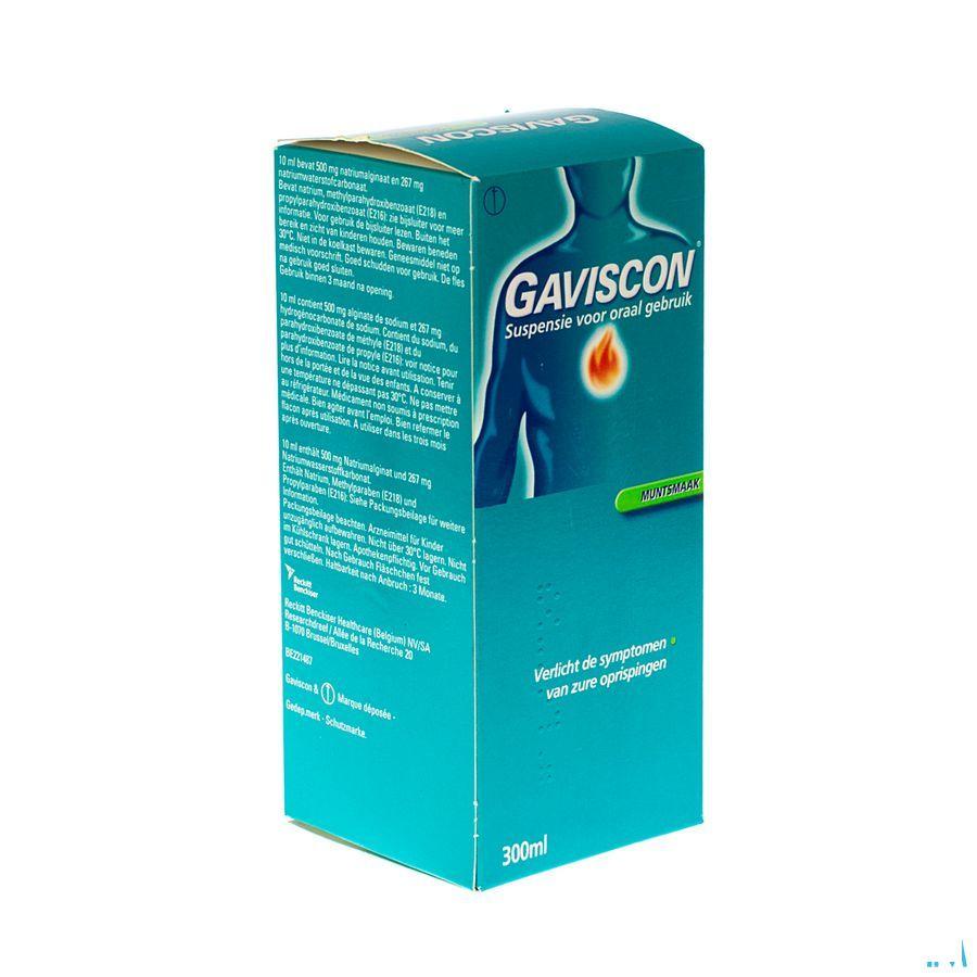 Gaviscon Menthe Munt Suspensie Drink 300 ml