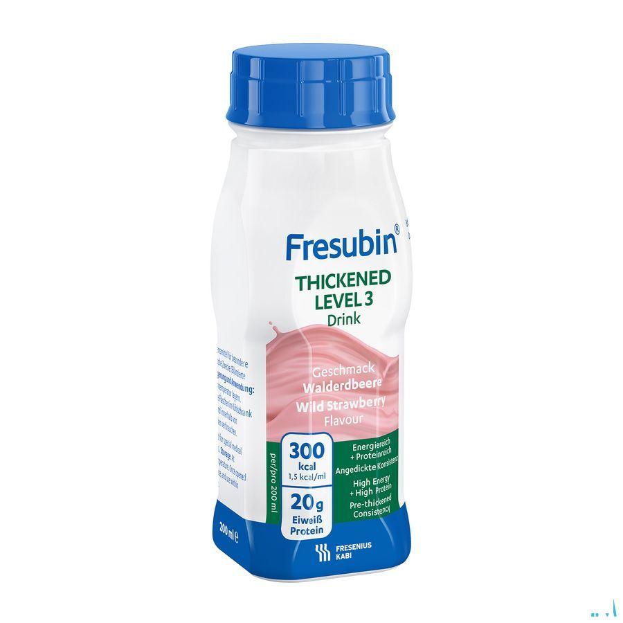 Fresubin Thickened Level 3 Drink Fraise 4X200 ml