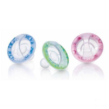 Nuby Nt Natural Flexac Silicone Cherry Fopspeen - Roze - 6m +   -  New Valmar