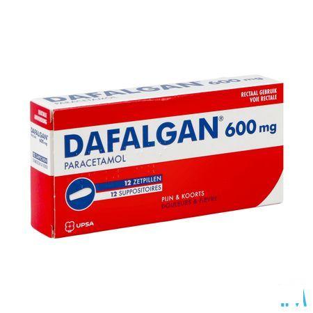 Dafalgan 600 mg Suppos 12