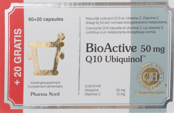 Bioactive Q10 50 mg 60 + 20 Capsule  -  Pharma Nord
