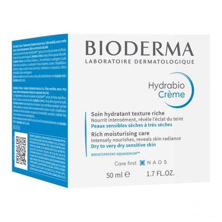 Bioderma Hydrabio Creme Hydra Verzorging Rijk 50 ml