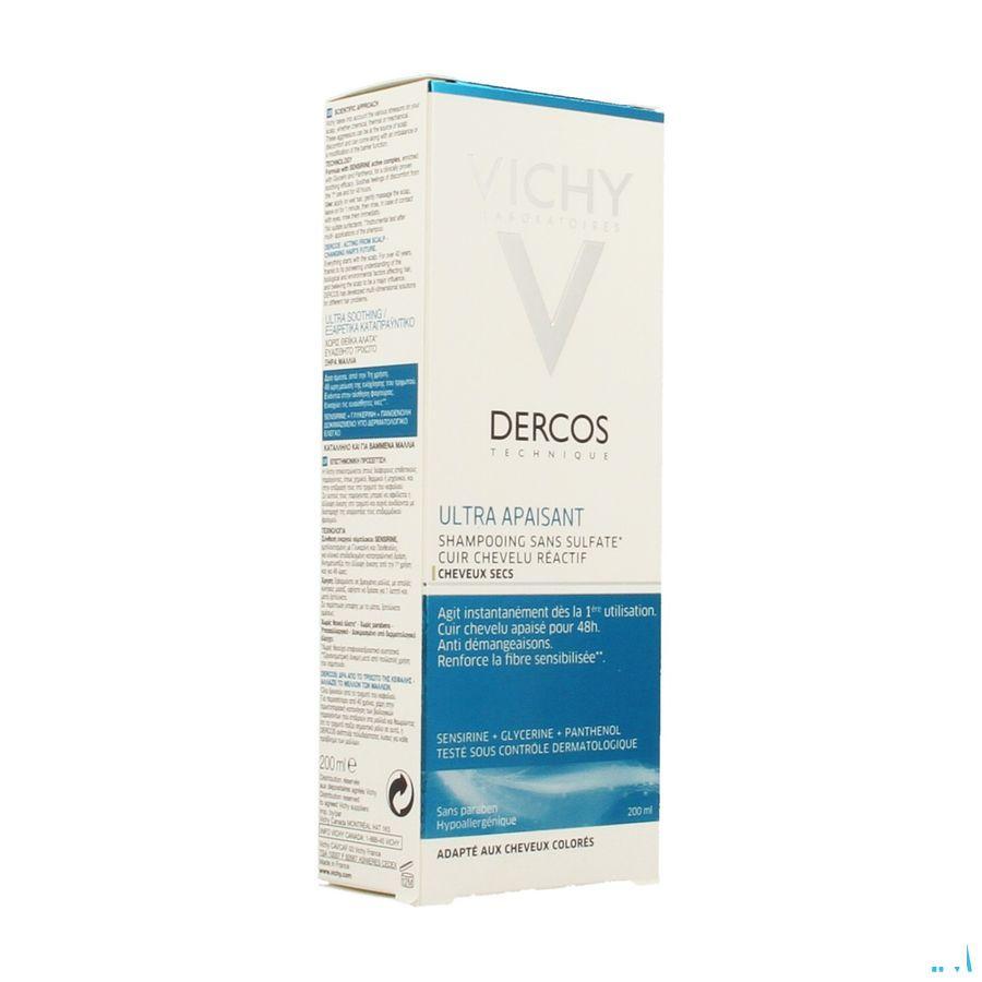 Vichy Dercos Dermo Kalmerend Droog Haar Shampoo 200 ml  -  Vichy