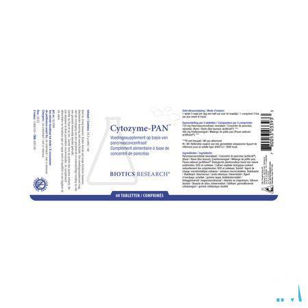 Biotics Cytozyme-Pan 60 comprimés  -  Energetica Natura