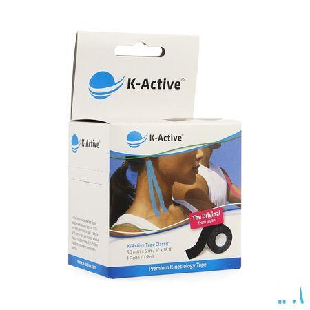 Naqi K Active Tape Black 5,0cmx5m  -  Naqi