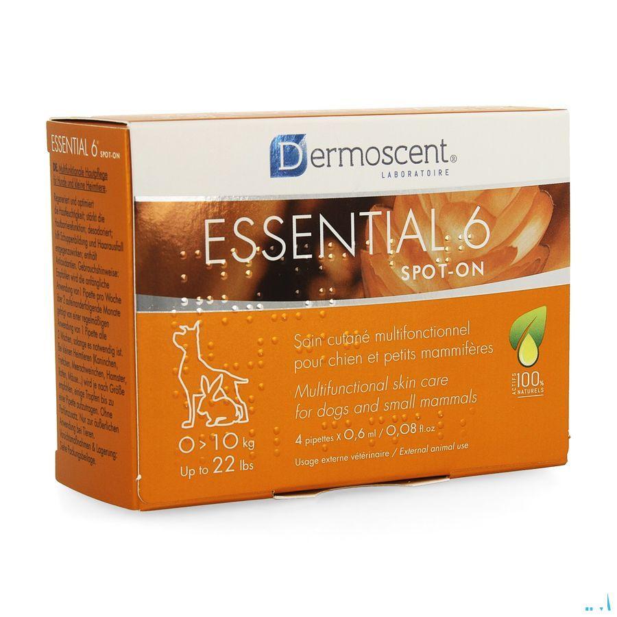 Essential 6 Spot-on Hond 1-10kg et 4x0,6 ml 