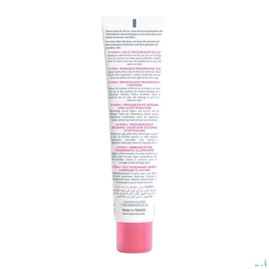 Topicrem Hydra + Geleid.bruin.gezond.uitstral. 40 ml