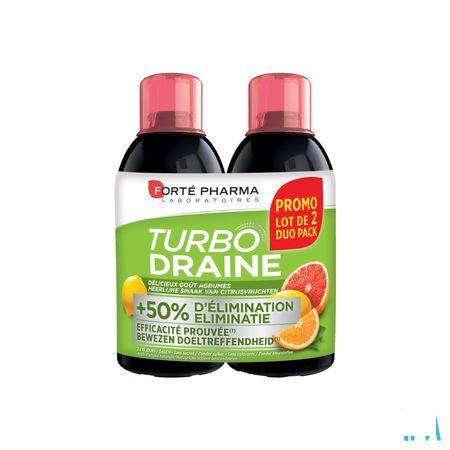 Turbodraine Citrusvruchten 2x500 ml  -  Forte Pharma