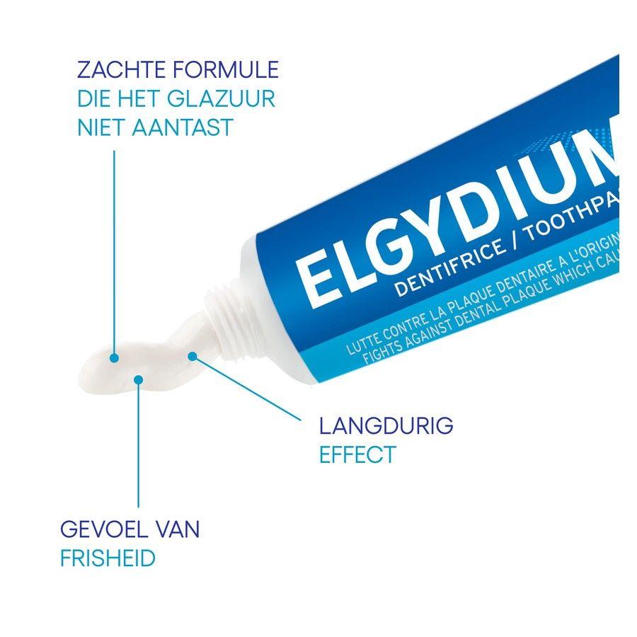 Elgydium Tandpasta A/Plak Tube 75ml