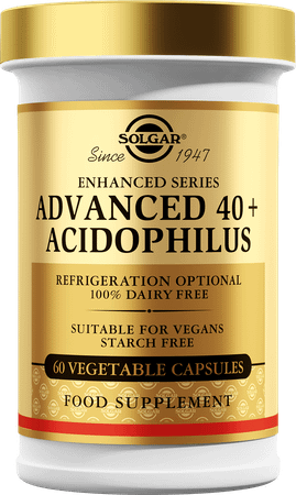 Solgar Advanced 40 + Acidophilus V-Capsule 60  -  Solgar Vitamins